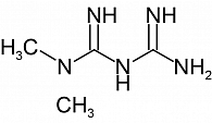 Рис. 1. Структура метформина