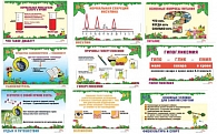 Рис. 2. Набор плакатов с темами, изучаемыми в Школе диабета