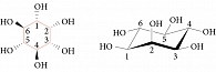 Рис. 1. Химическая структура миоинозитола  (цис-1,2,3,5-транс-4,6-циклогексангексаола)