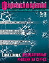 Эффективная фармакотерапия. Неврология и психиатрия №2, 2010