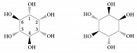 Рис. 6. Химическая структура миоинозитола (слева) и D-хироинозитола (справа)